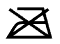 A cross over the iron symbol means that your garment cannot be ironed.