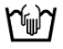 A hand symbol in a water bowl means that your garment must be hand-washed. Avoid rubbing, pulling, or wringing the garment. Instead, gently press out excess water.