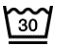 One line under the washing symbol means that your garment should be washed on a gentle cycle in  the washing machine. Wash at a maximum of 30 degrees celsius.