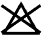 A cross over the bleaching triangle symbol means that your garment cannot be  bleached.
